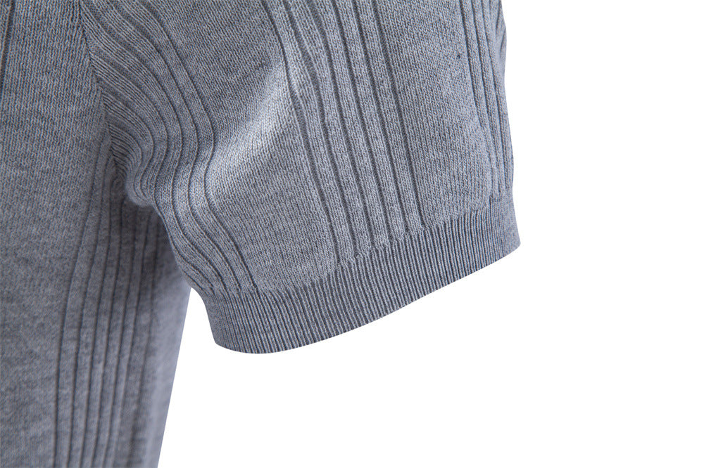 Men's Button Neck Knit Henley