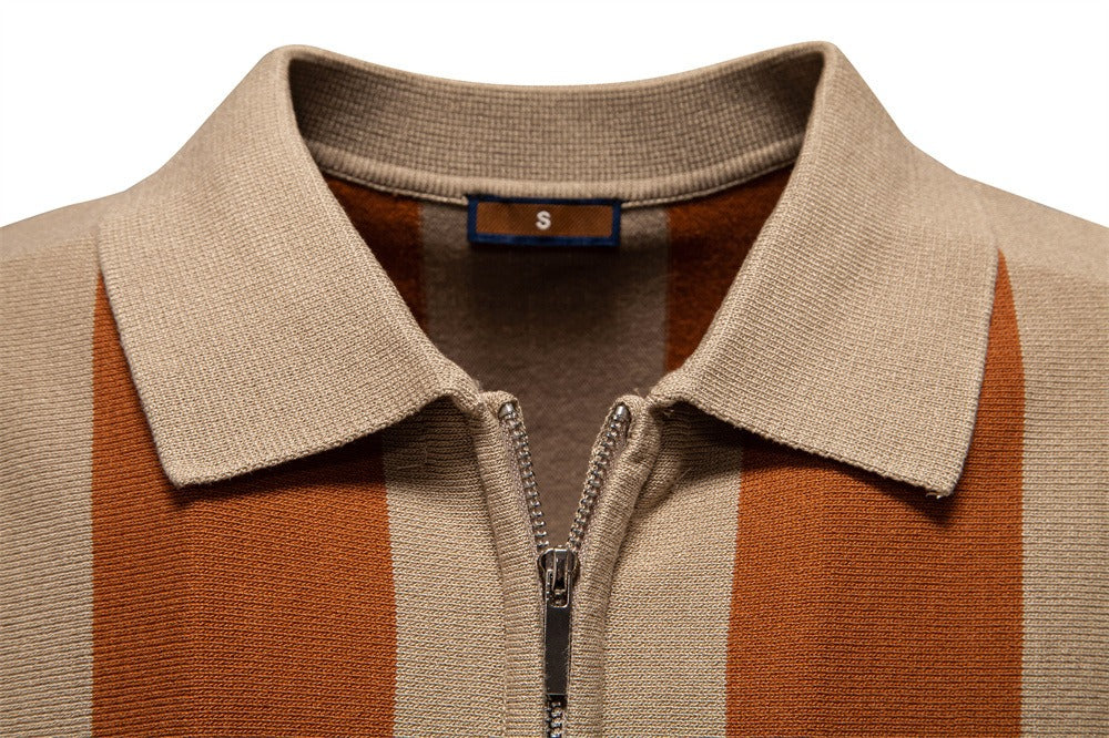 Men's Classic Vertical Stripe Polo