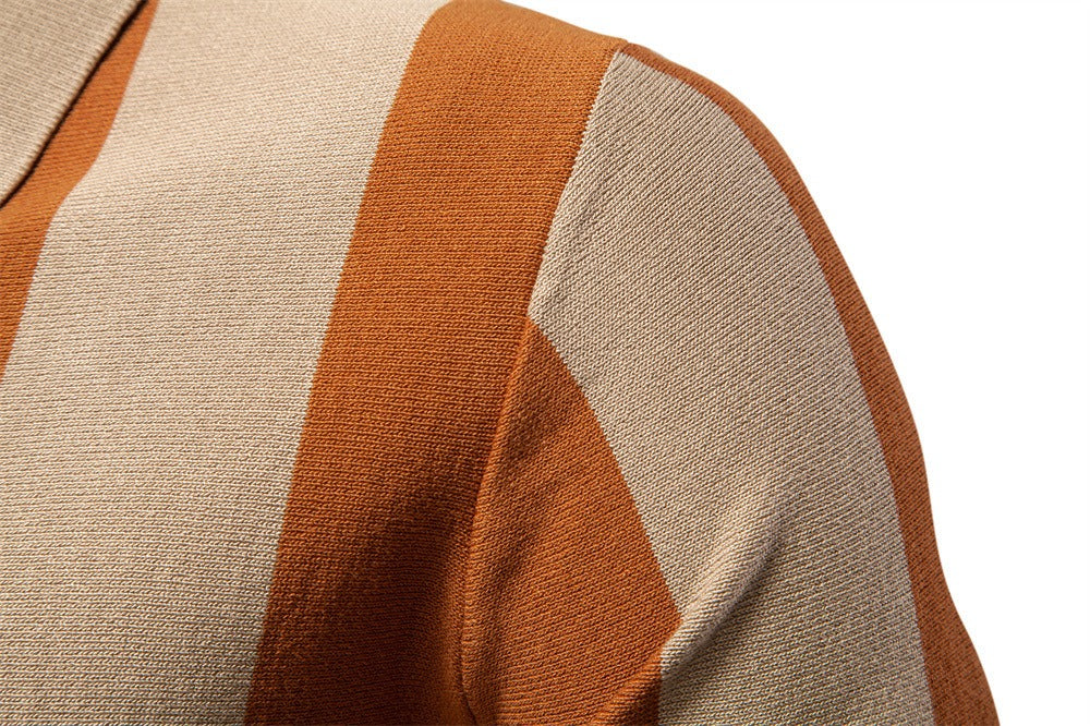 Men's Classic Vertical Stripe Polo