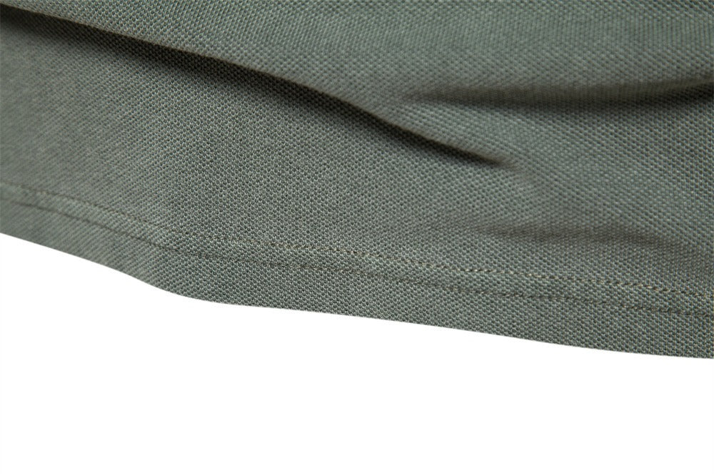 Men's Casual Solid Polo Shirt
