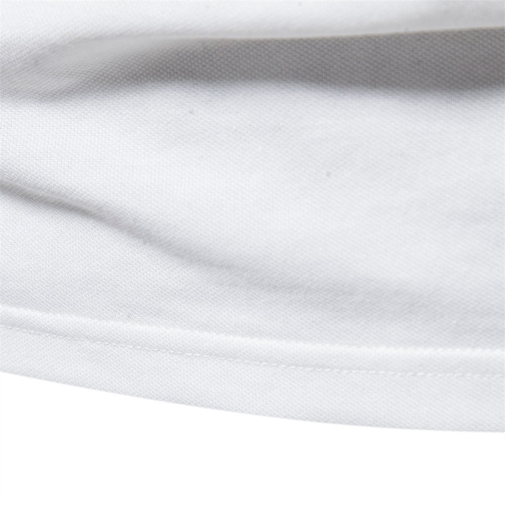 Men's Solid Short Sleeve Polo Shirt