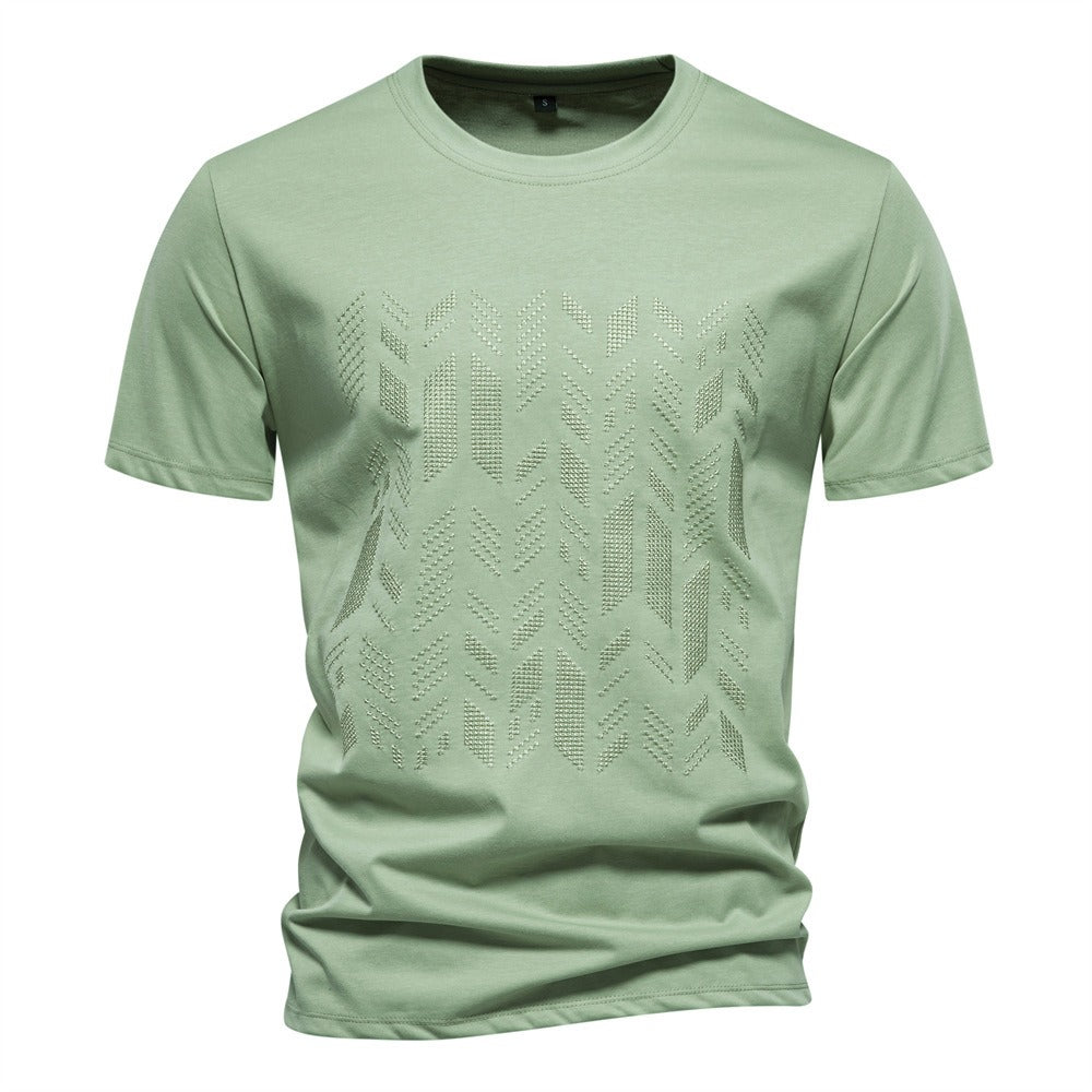 Men's Geometric Texture T-Shirt