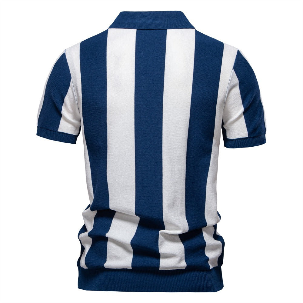 Men's Classic Vertical Stripe Polo
