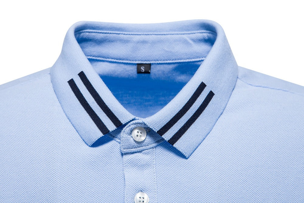 Men's Contrast Collar Polo Shirt