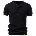 Men's Button Neck Knit Henley