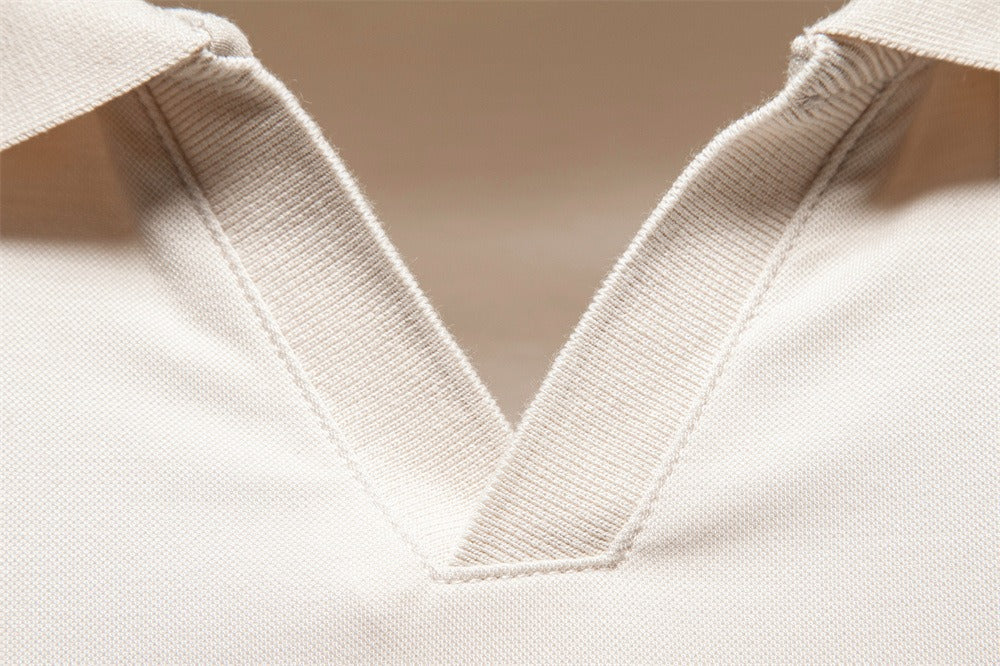 Men's Short Sleeve Open Collar Polo