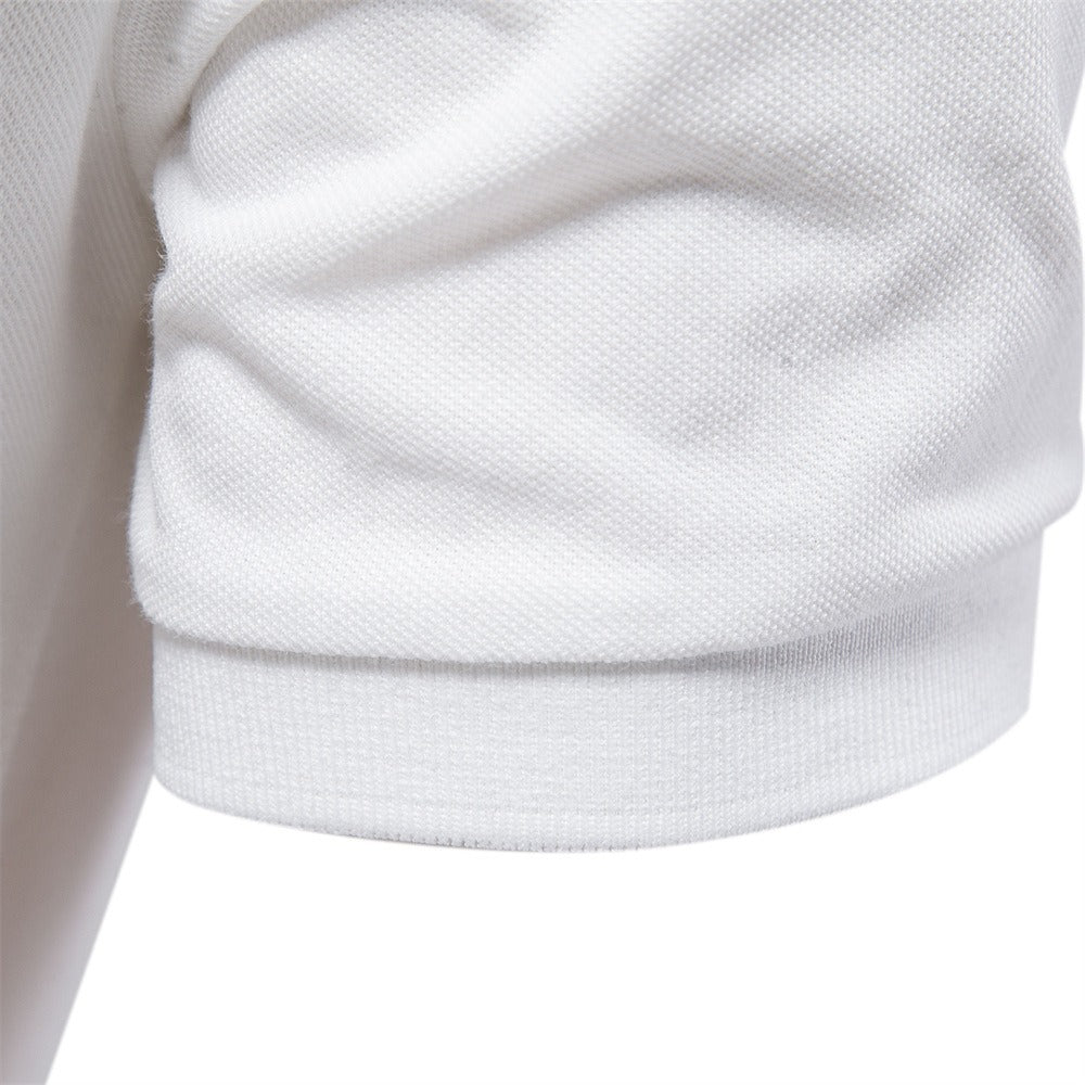 Men's Solid Short Sleeve Polo Shirt