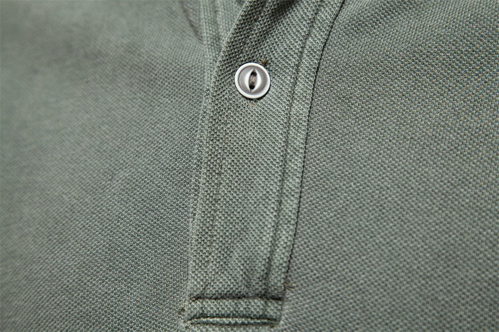 Men's Casual Solid Polo Shirt