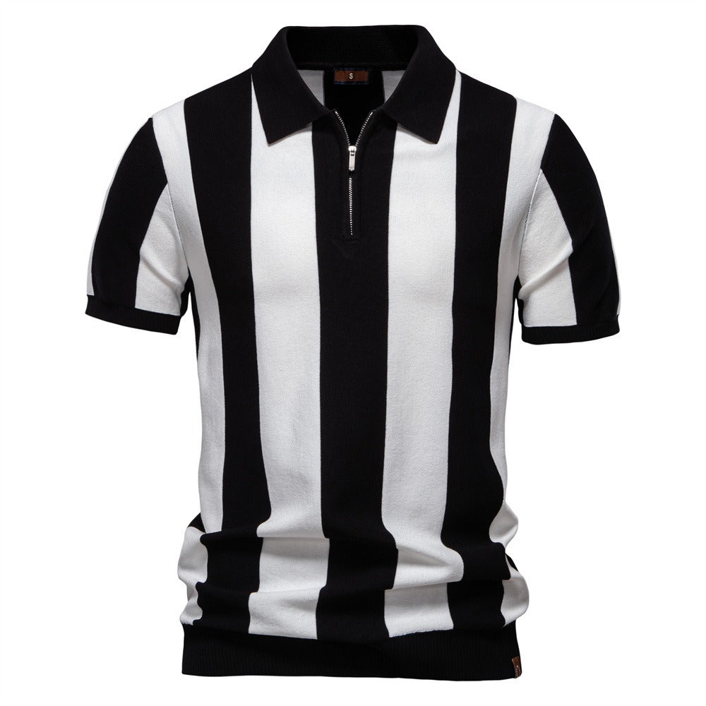 Men's Classic Vertical Stripe Polo