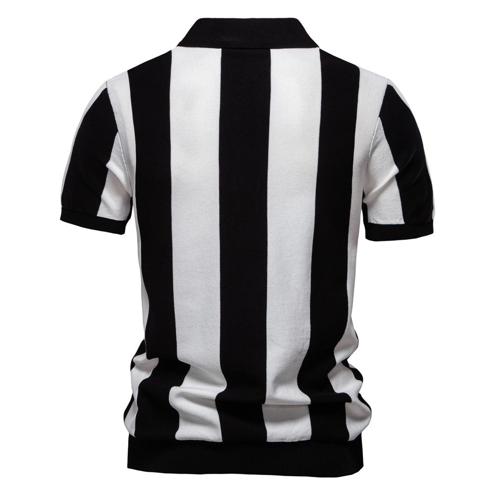 Men's Classic Vertical Stripe Polo