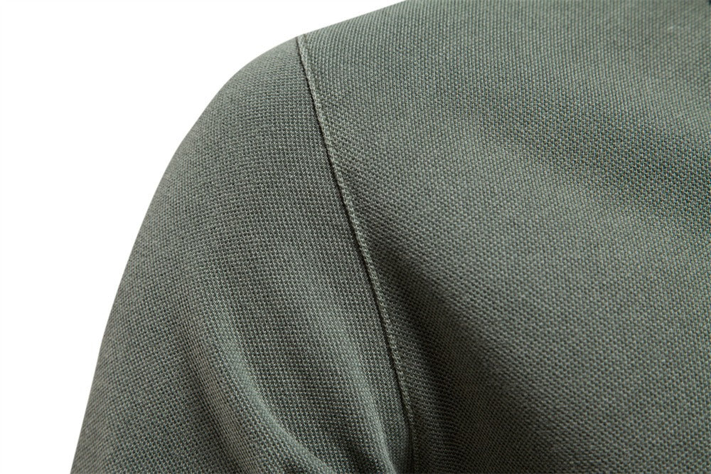 Men's Casual Solid Polo Shirt