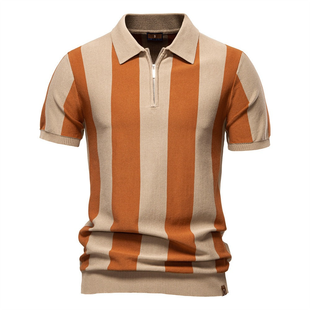 Men's Classic Vertical Stripe Polo