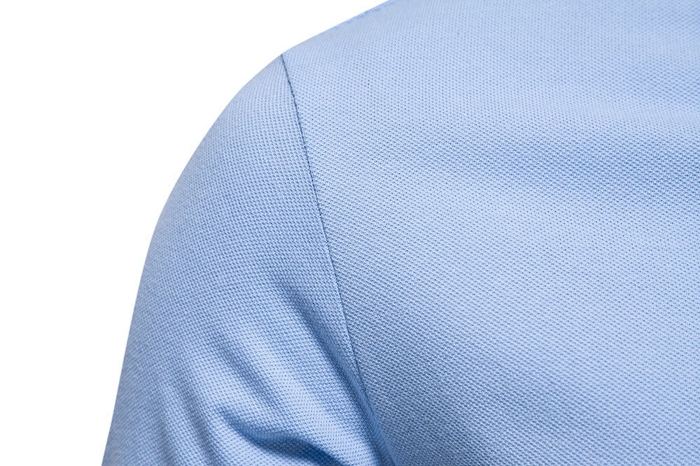 Men's Contrast Collar Polo Shirt