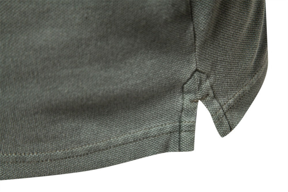Men's Casual Solid Polo Shirt