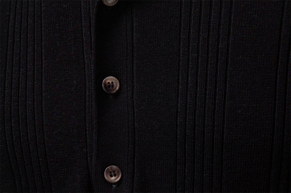 Men's Button Neck Knit Henley