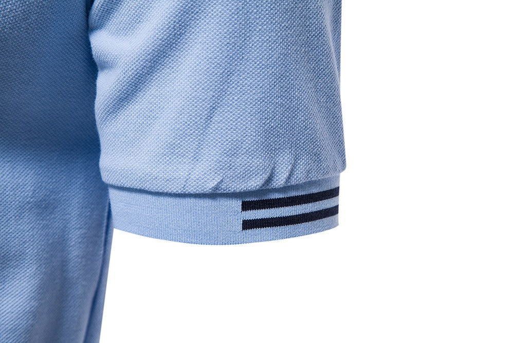 Men's Contrast Collar Polo Shirt