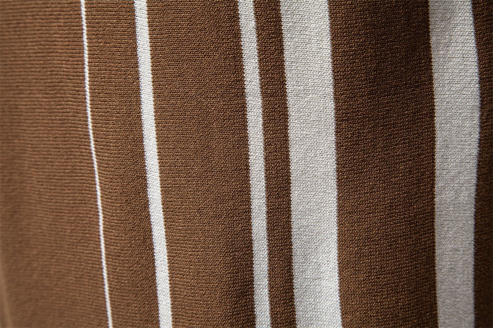 Men's Retro Stripe Polo Shirt