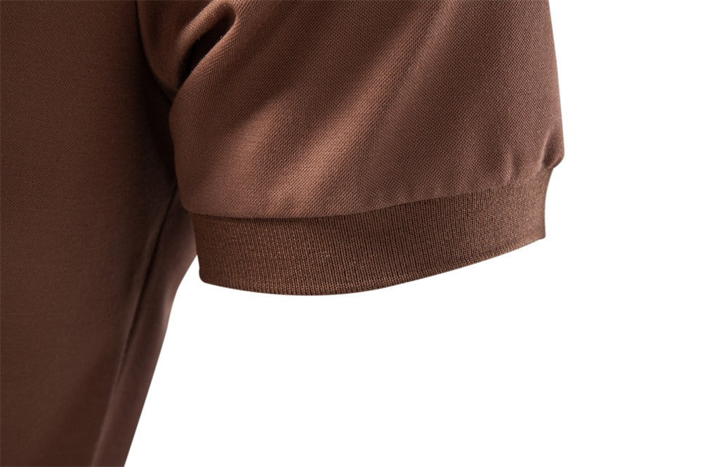 Men's Short Sleeve Open Collar Polo