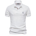 Men's Solid Short Sleeve Polo Shirt