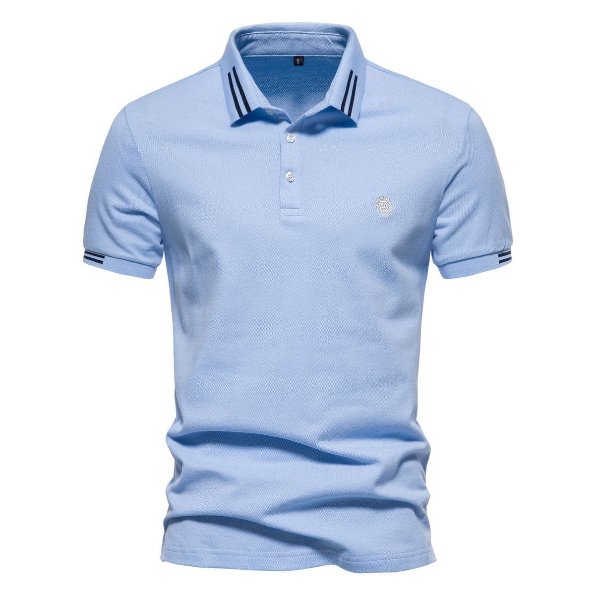 Men's Contrast Collar Polo Shirt