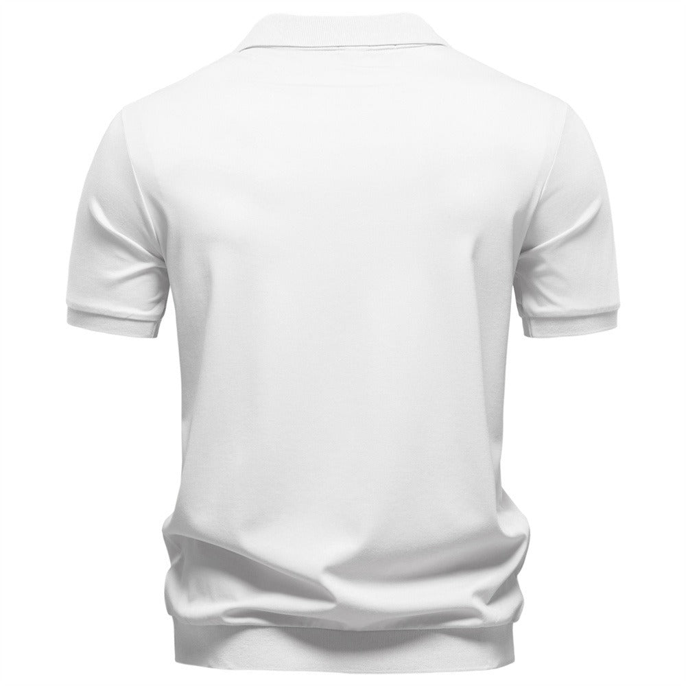 Men's Short Sleeve Open Collar Polo