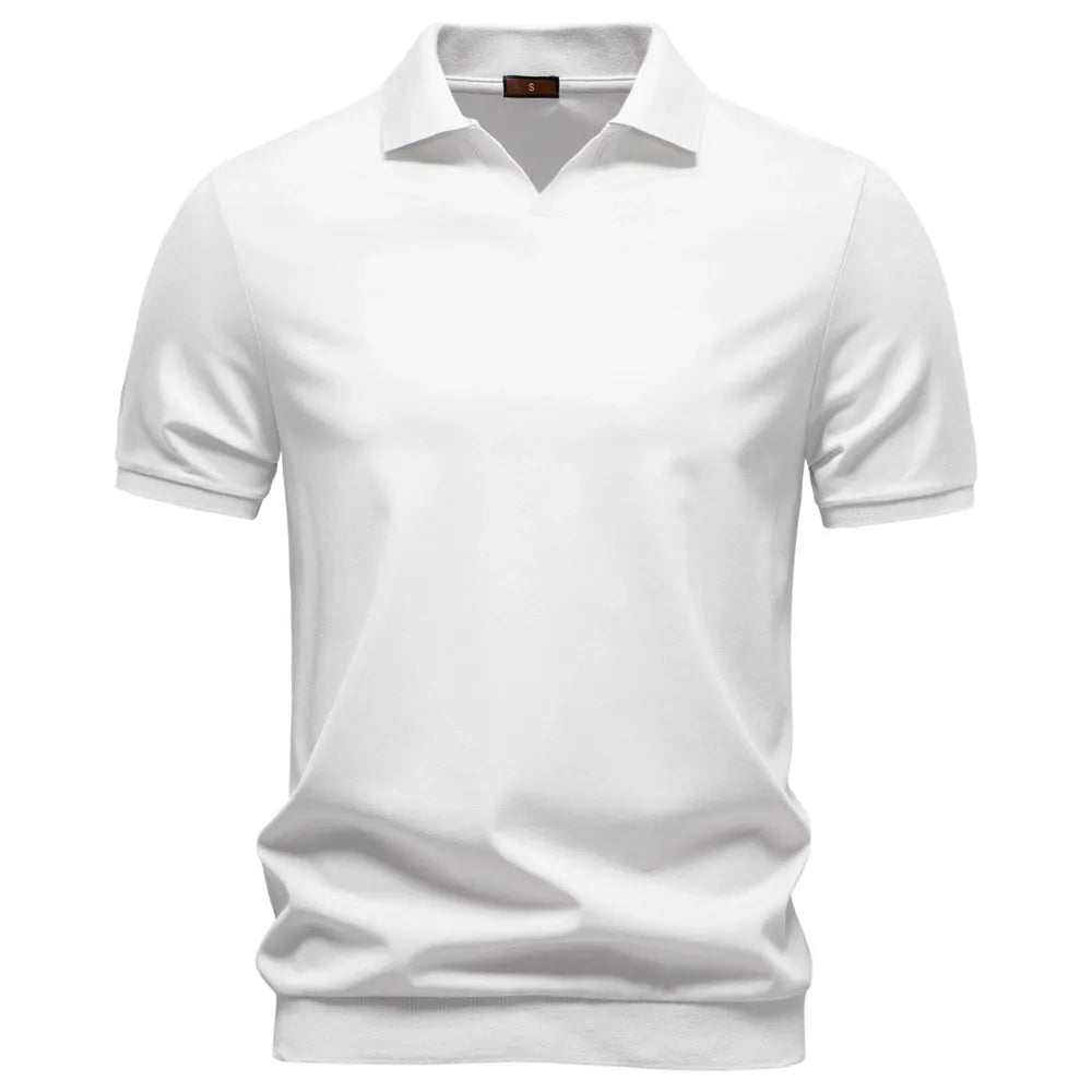 Men's Short Sleeve Open Collar Polo