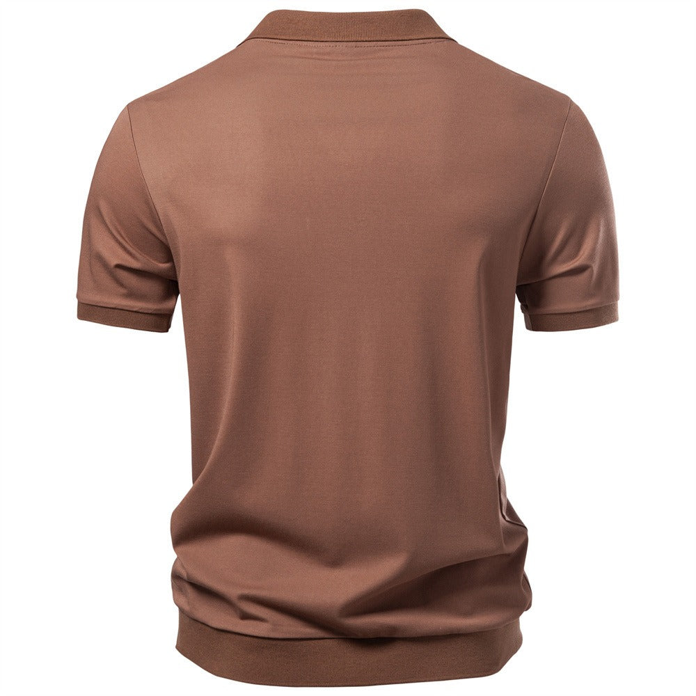 Men's Short Sleeve Open Collar Polo