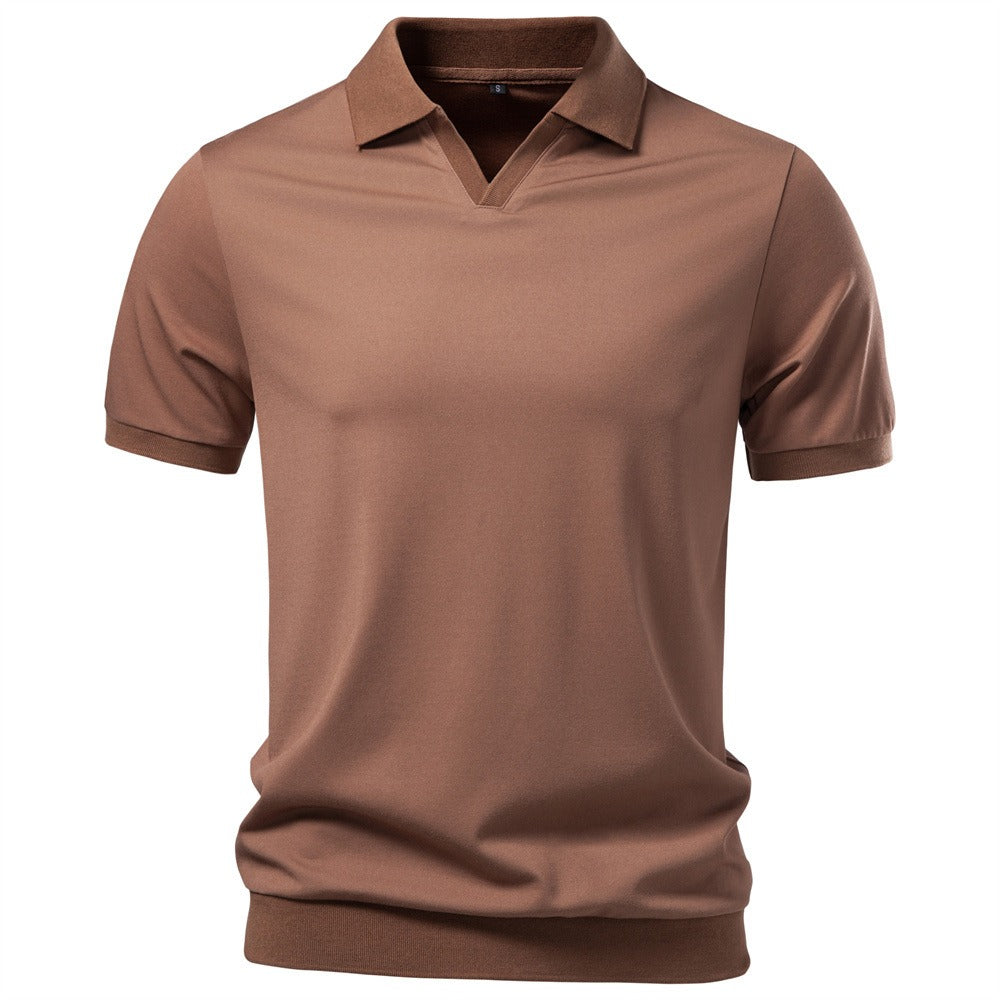 Men's Short Sleeve Open Collar Polo