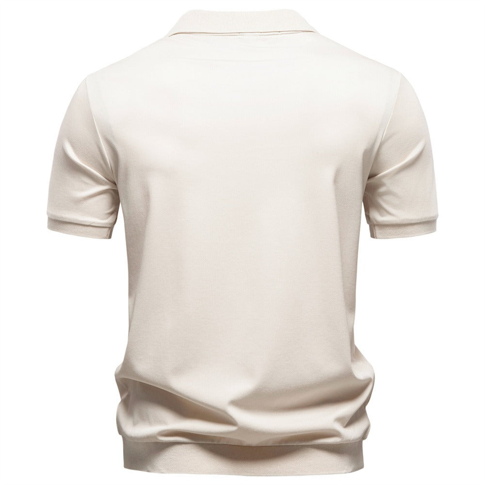 Men's Short Sleeve Open Collar Polo