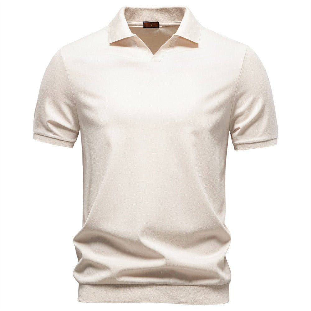 Men's Short Sleeve Open Collar Polo