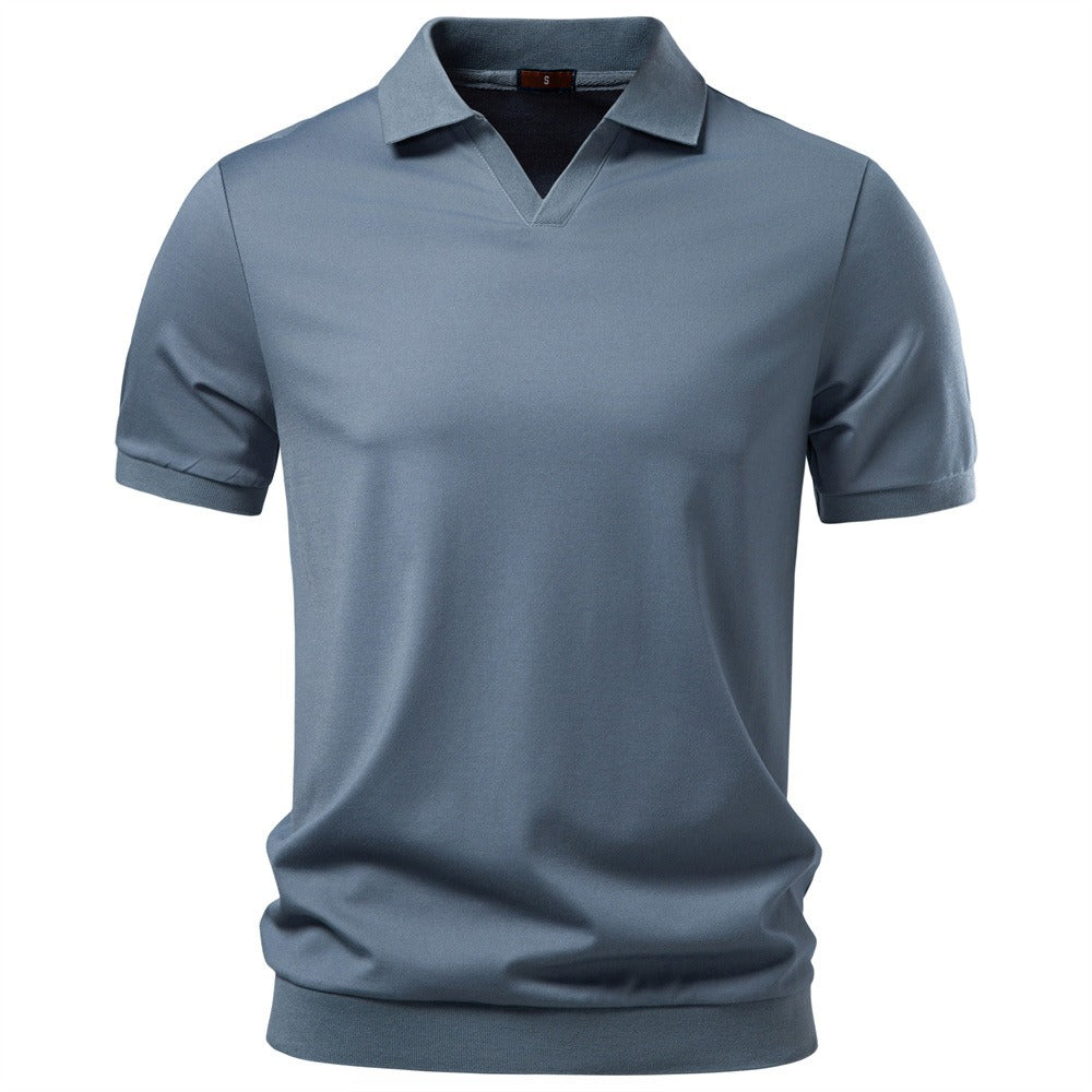 Men's Short Sleeve Open Collar Polo