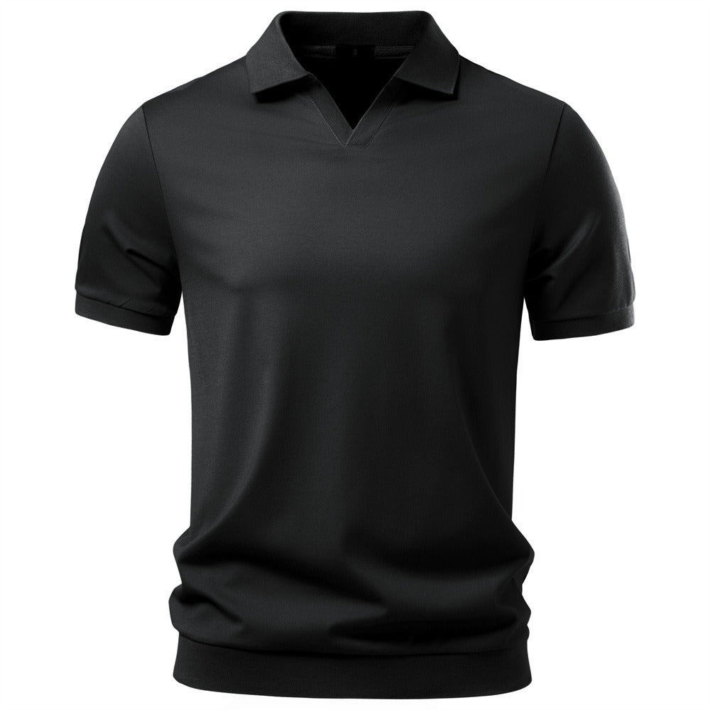 Men's Short Sleeve Open Collar Polo
