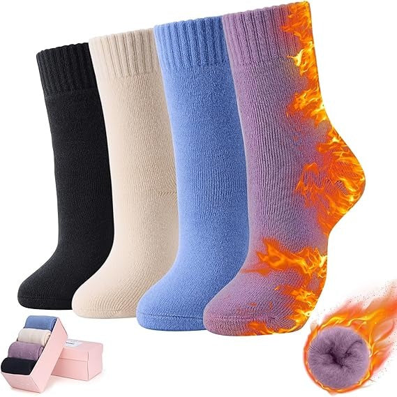 Women’s Warm Fleece Socks – Soft, Thick Thermal Socks