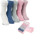 5 Pairs Women’s Cozy Fuzzy Socks – Warm, Comfortable, Casual Winter Socks