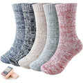 5 Pairs Women’s Knit Winter Socks – Soft, Warm, Cozy Home & Sleep