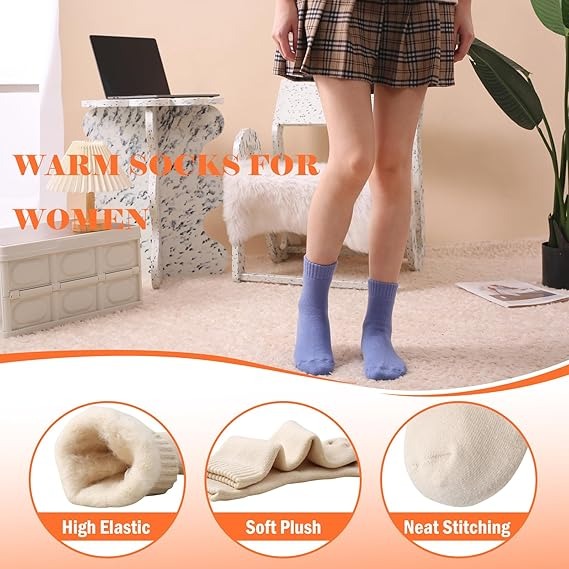 Women’s Warm Fleece Socks – Soft, Thick Thermal Socks
