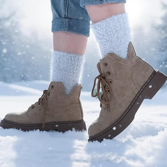 5 Pairs Women’s Cozy Fuzzy Socks – Warm, Comfortable, Casual Winter Socks
