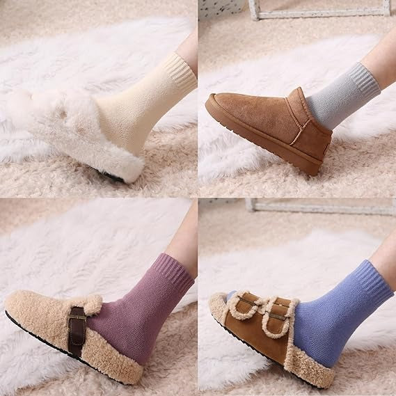 Women’s Warm Fleece Socks – Soft, Thick Thermal Socks